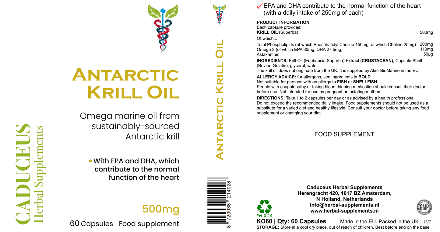 Antarctic Krill Oil 60 capsules (500 mg)