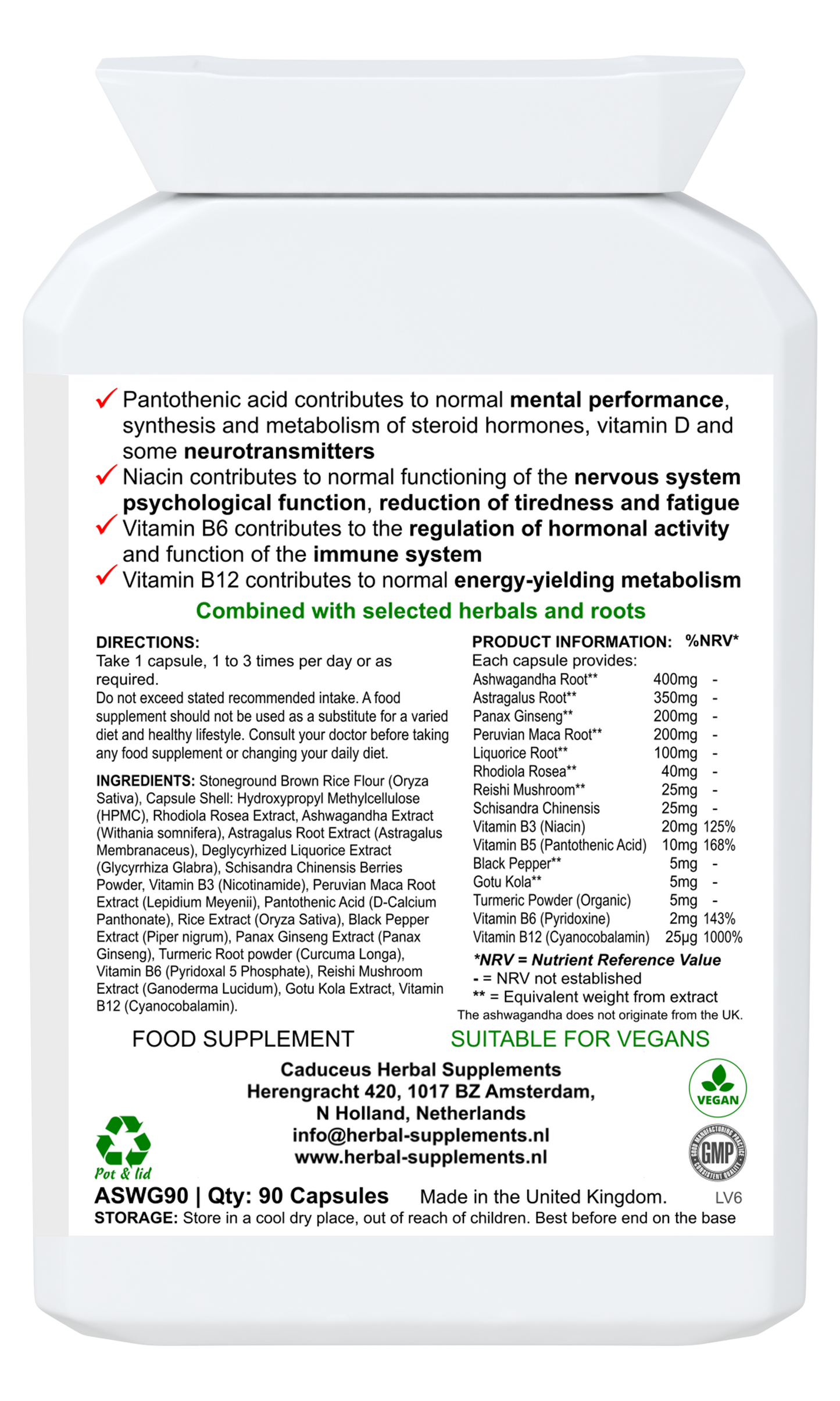 Withania somnifera Complex 90 capsules