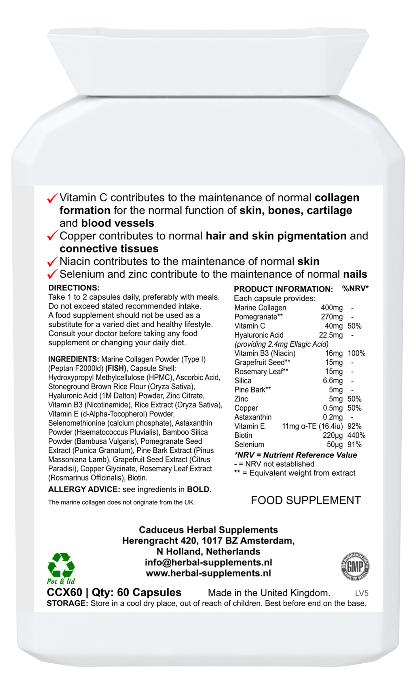 Collagen+ 60 capsules