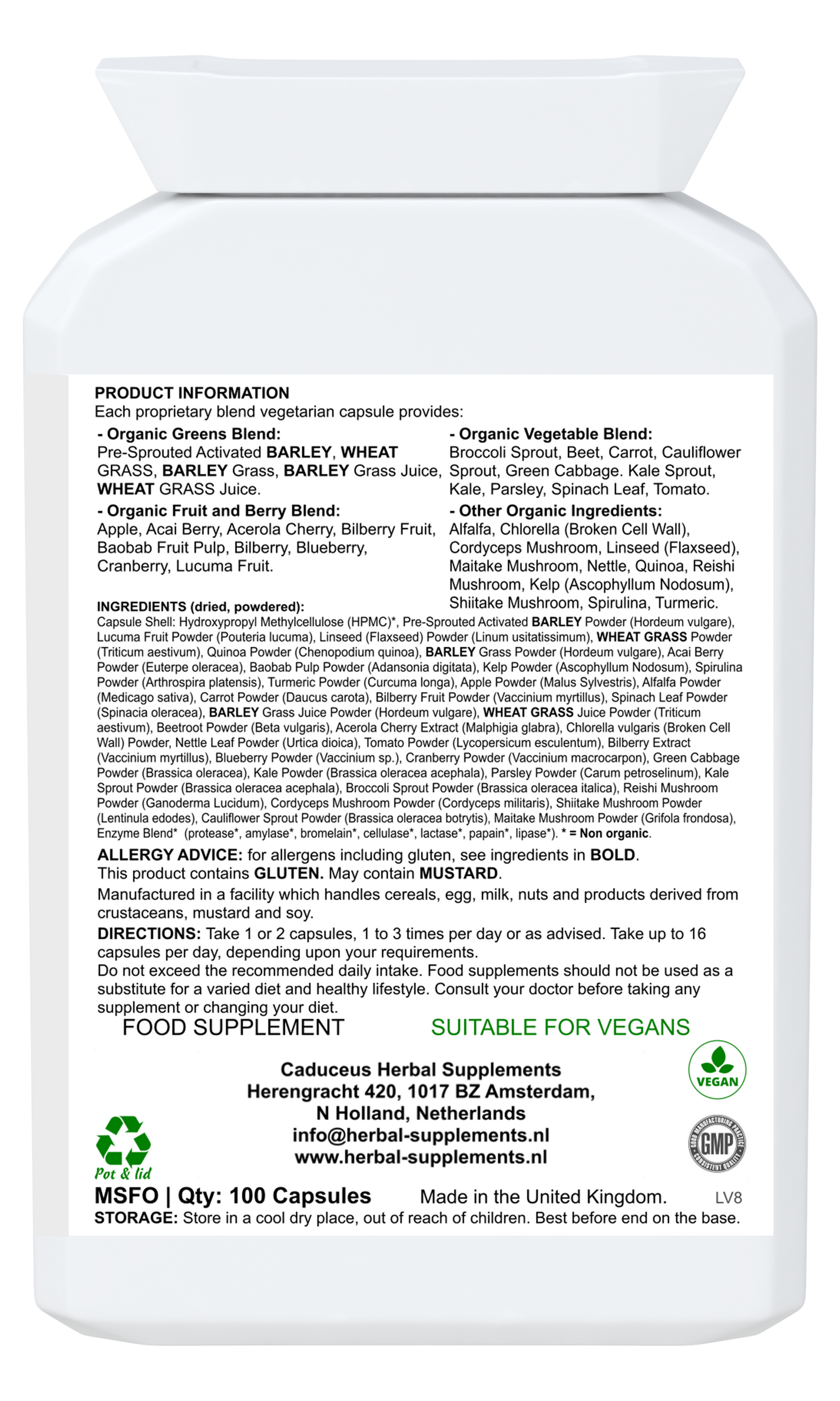 Multi-Nutrient Superfood 100 capsules