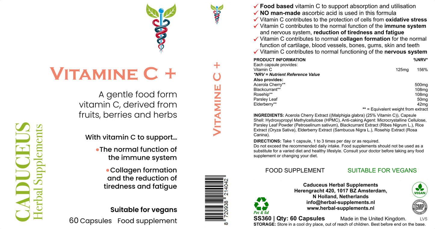Vitamine C + 60 capsules