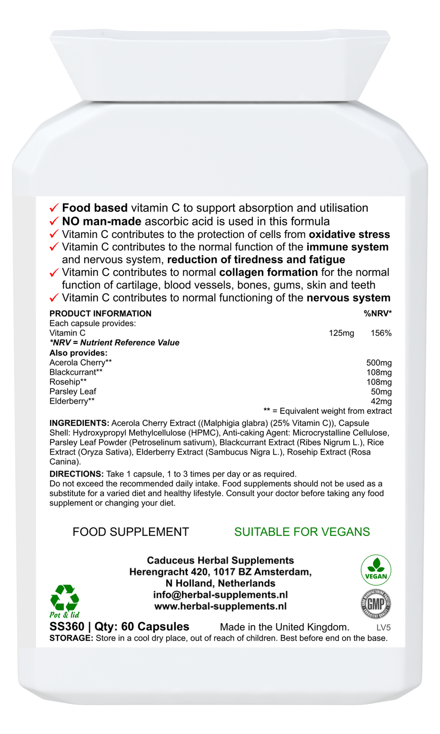 Vitamine C + 60 capsules