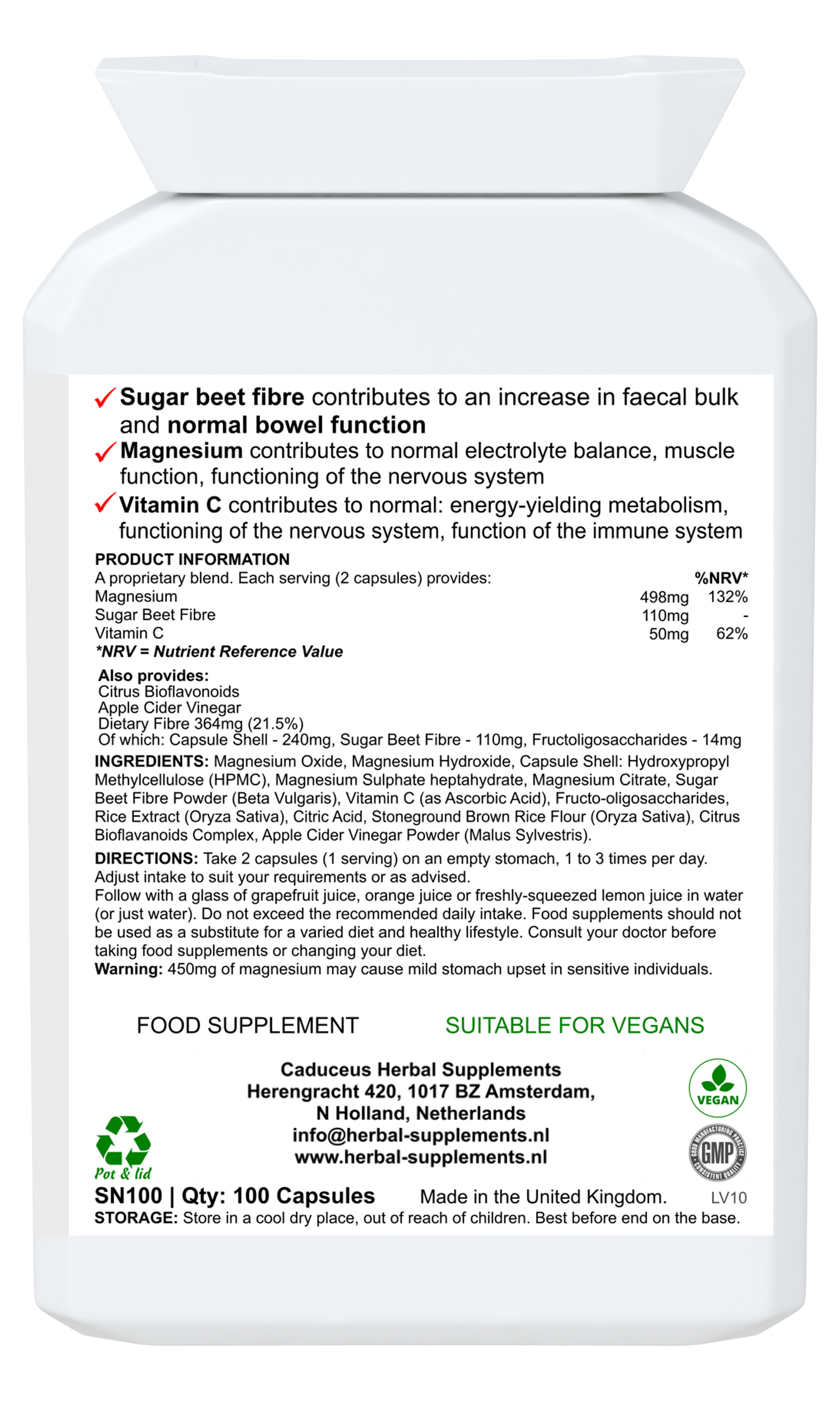 Magnesium Colon Blend capsules 100 capsules
