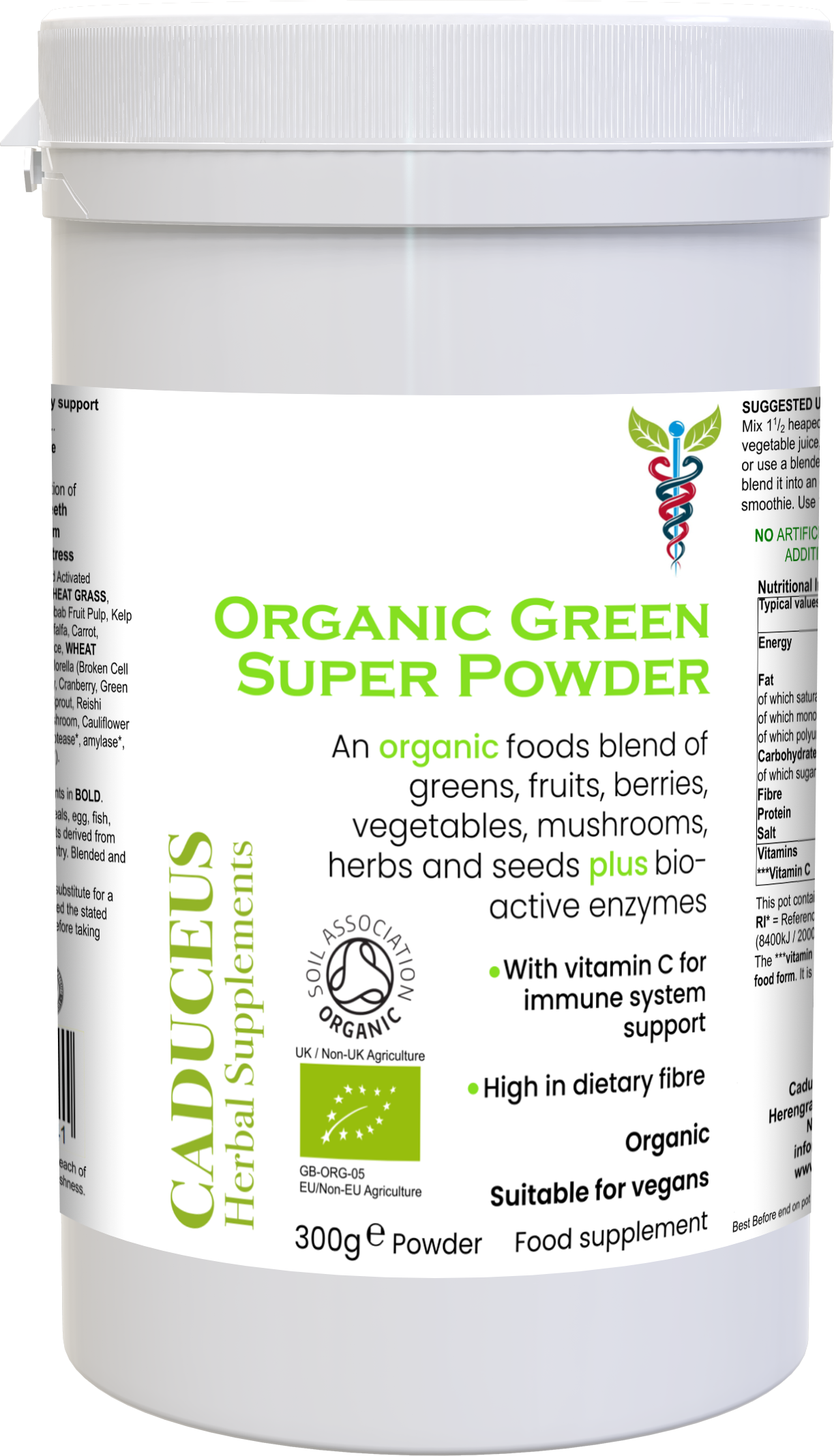 Organic Green Super Powder 300g poeder