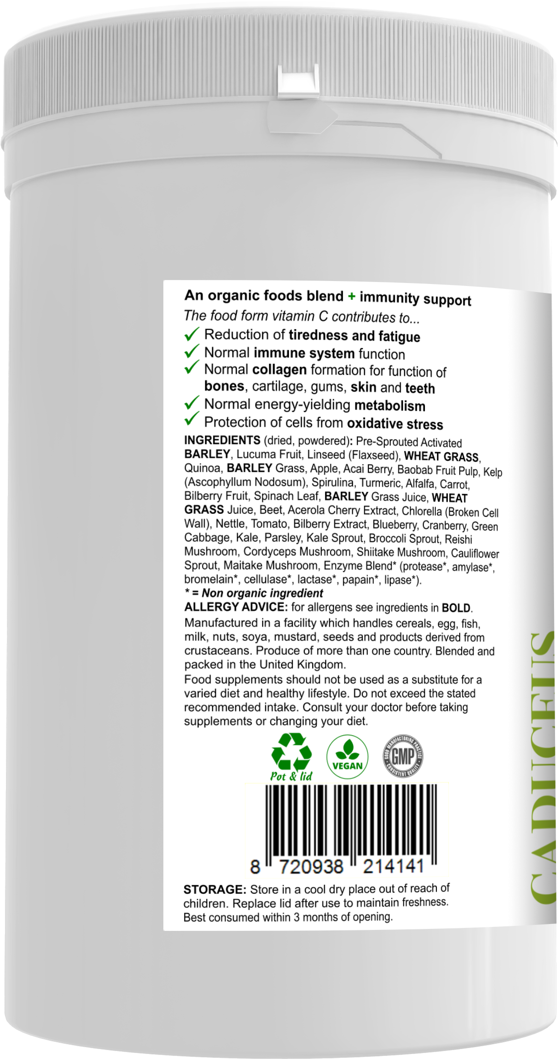 Organic Green Super Powder 300g poeder