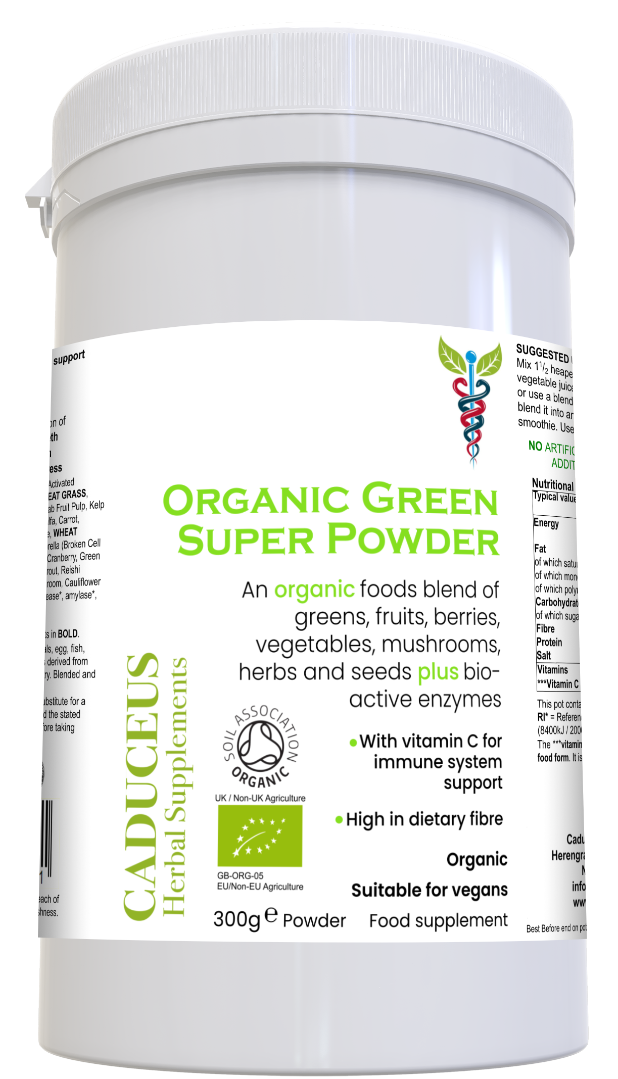Organic Green Super Powder 300g poeder