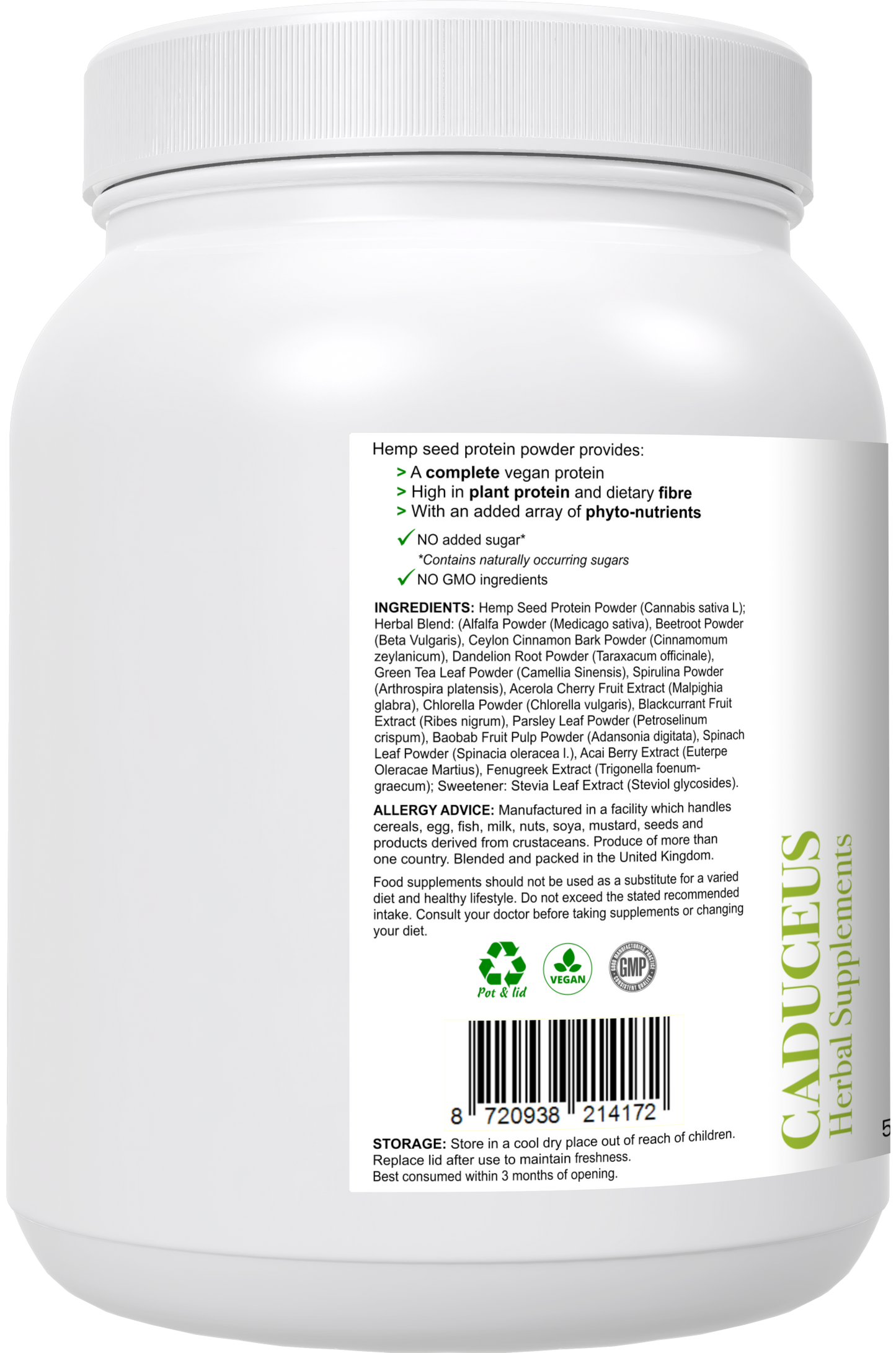 Hemp Super Powder 500g poeder