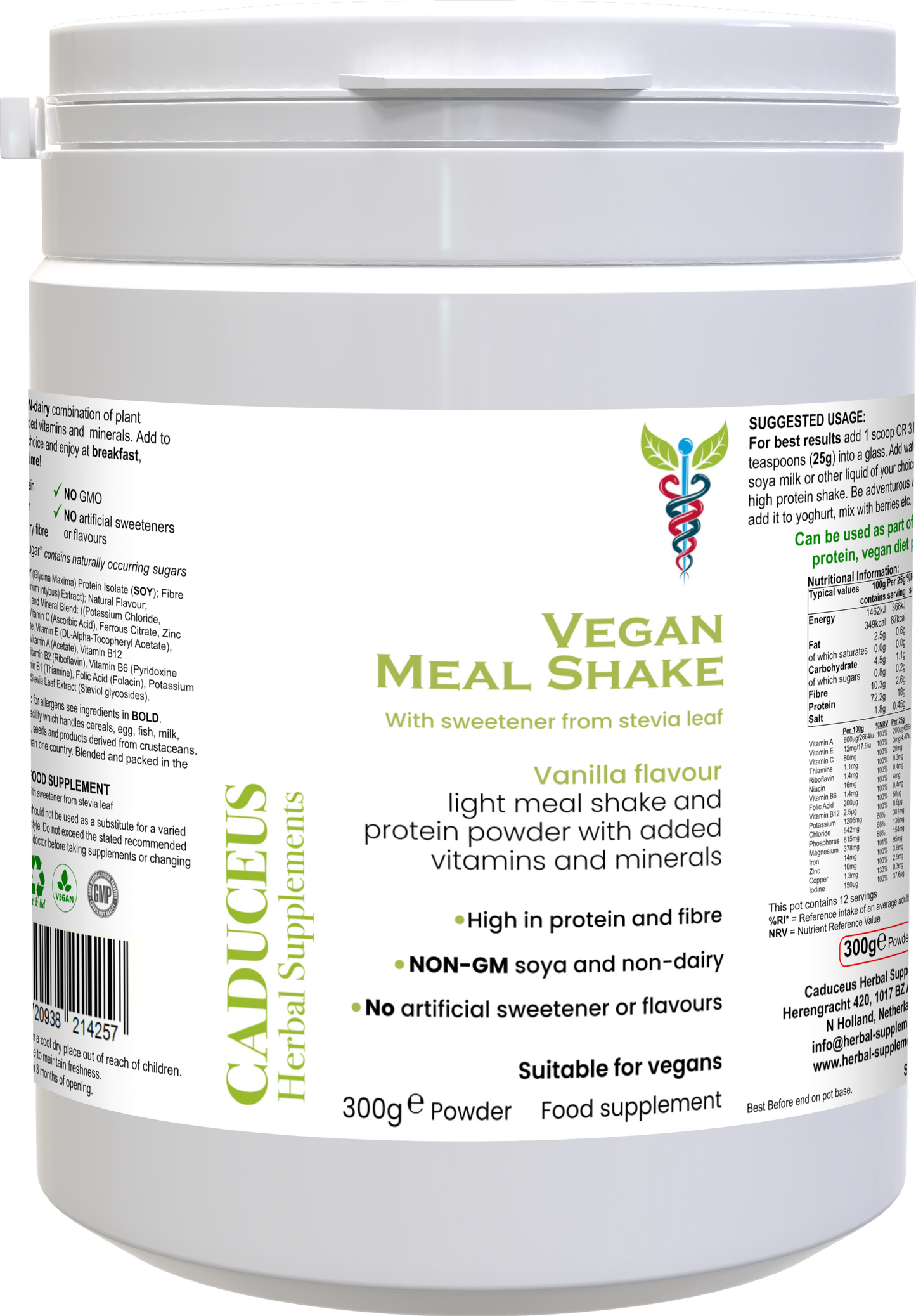 Vegan Meal Shake vanilla 300 g poeder