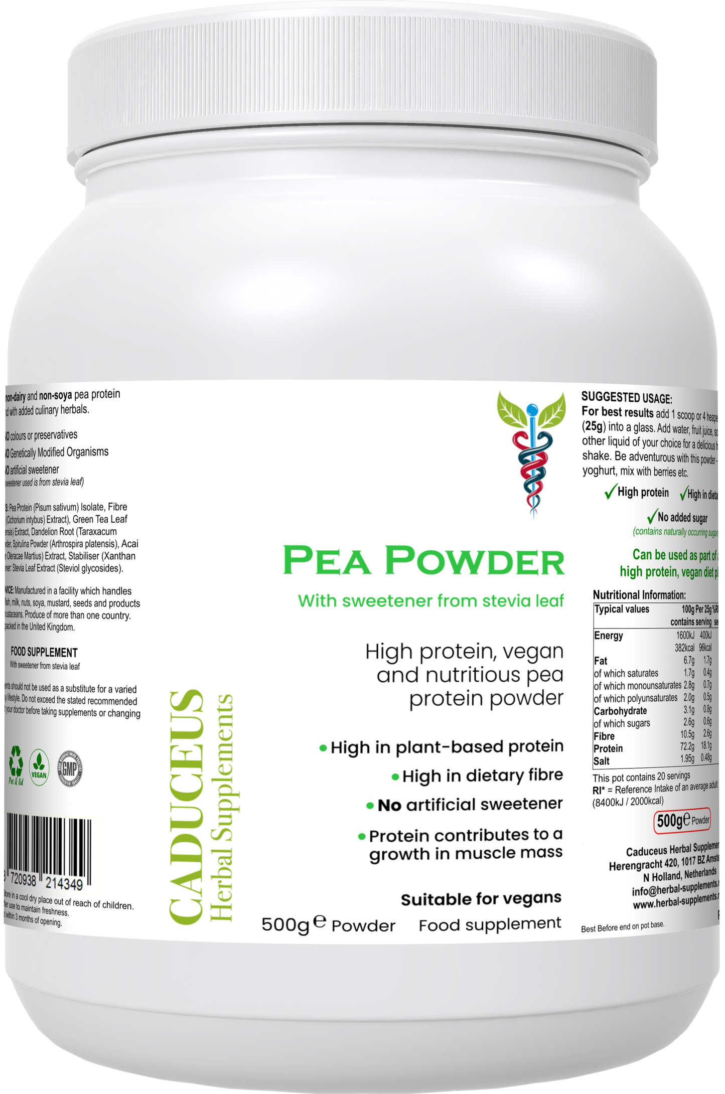 PeaPowder 500 g poeder