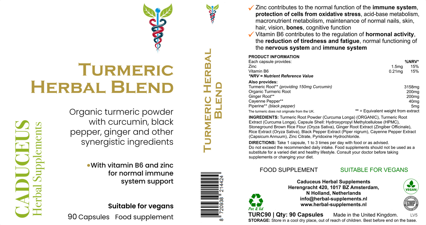 Turmeric Herbal Blend 90 capsules