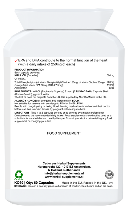 Antarctic Krill Oil  60 capsules (500 mg)