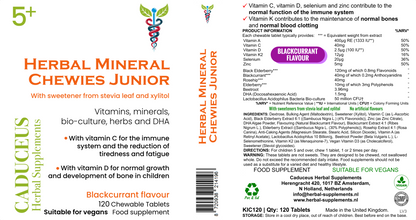Herbal Mineral Chewies  Junior 120 tabletten