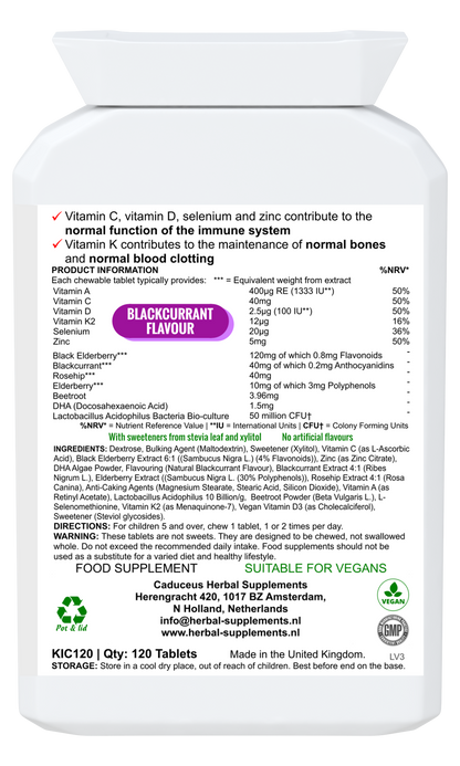 Herbal Mineral Chewies  Junior 120 tabletten